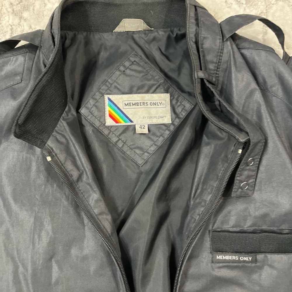 Members Only Charcoal Windbreaker - Picture 3 of 9